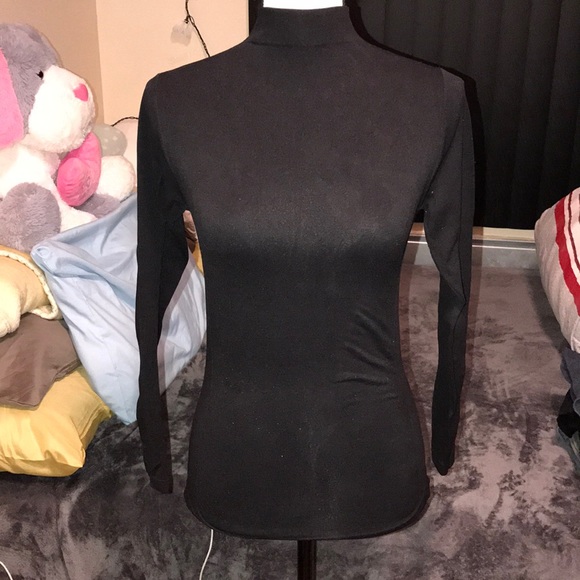 Black Long Sleeve Women's compression Top - Picture 1 of 5